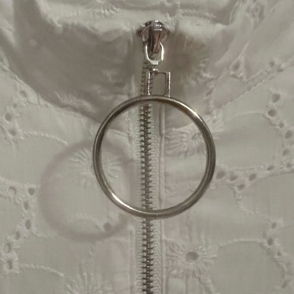 Daisy Street Women’s Eyelet Short Sleeve Ruffle Tunic Baby Doll White sz8 - Picture 8 of 14